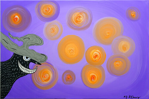 Hey There! van Mohammad Alkhoory, Schilderij te koop op Singulart