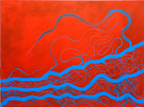 Waves di Mohammad Alkhoory, Pittura in vendita su Singulart