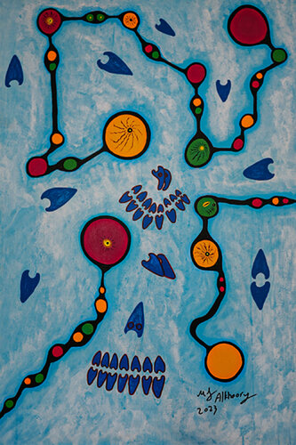 Divisions forms, Armies forms van Mohammad Alkhoory, Schilderij te koop op Singulart