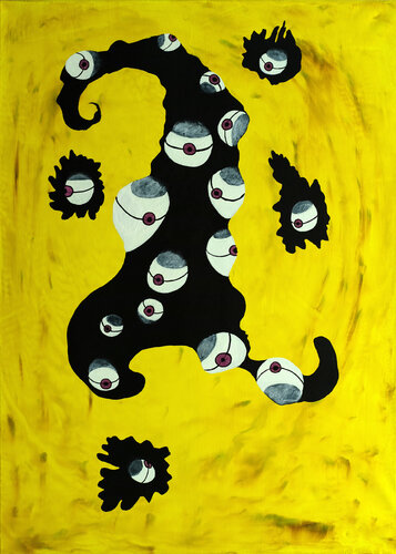 The All seeing (A Eyes) Eyes van Mohammad Alkhoory, Schilderij te koop op Singulart