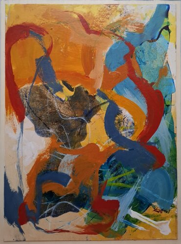 aus dem blau geboren von Karoline Kornek, Malerei kaufen auf Singulart