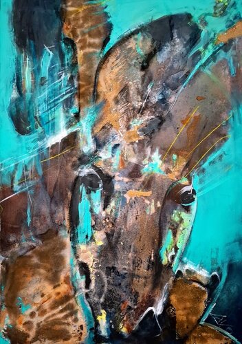 MY DEER von Karoline Kornek, Malerei kaufen auf Singulart