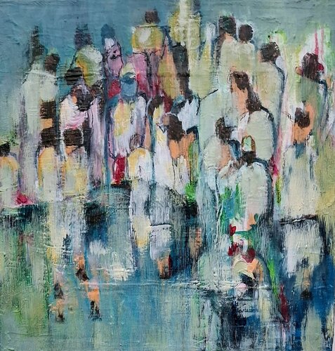 Flucht übers Wasser von Karoline Kornek, Malerei kaufen auf Singulart