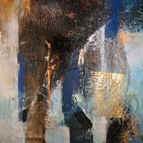 770-06 Landschaft abstrackt par Karoline Kornek, Peinture en vente sur Singulart