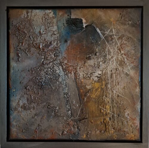 "Zu Tage fördern" - aus der Serie 770 by Karoline Kornek, Painting for Sale on Singulart