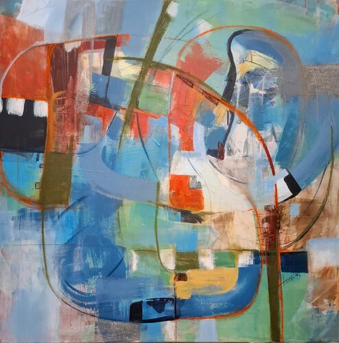 Confluence di Karoline Kornek, Pittura in vendita su Singulart
