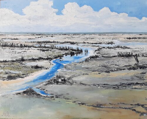 Großes Priel par Frauke Heyen, Peinture en vente sur Singulart