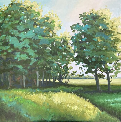 Baumgruppe bei Jemgum par Frauke Heyen, Peinture en vente sur Singulart