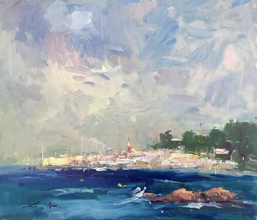 St.Tropez, oil on Canvas von Guido Frick, Malerei kaufen auf Singulart