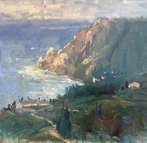 Cinque terre, oil on canvas von Guido Frick, Malerei kaufen auf Singulart