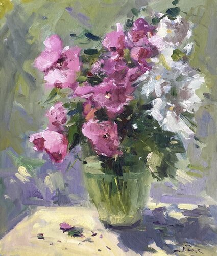 Blumen in Vase von Guido Frick, Malerei kaufen auf Singulart