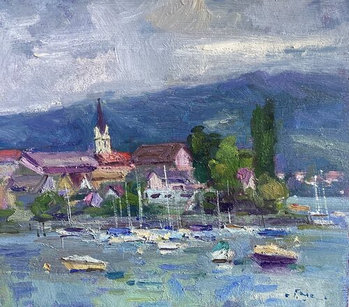 At Lake Constance von Guido Frick, Malerei kaufen auf Singulart