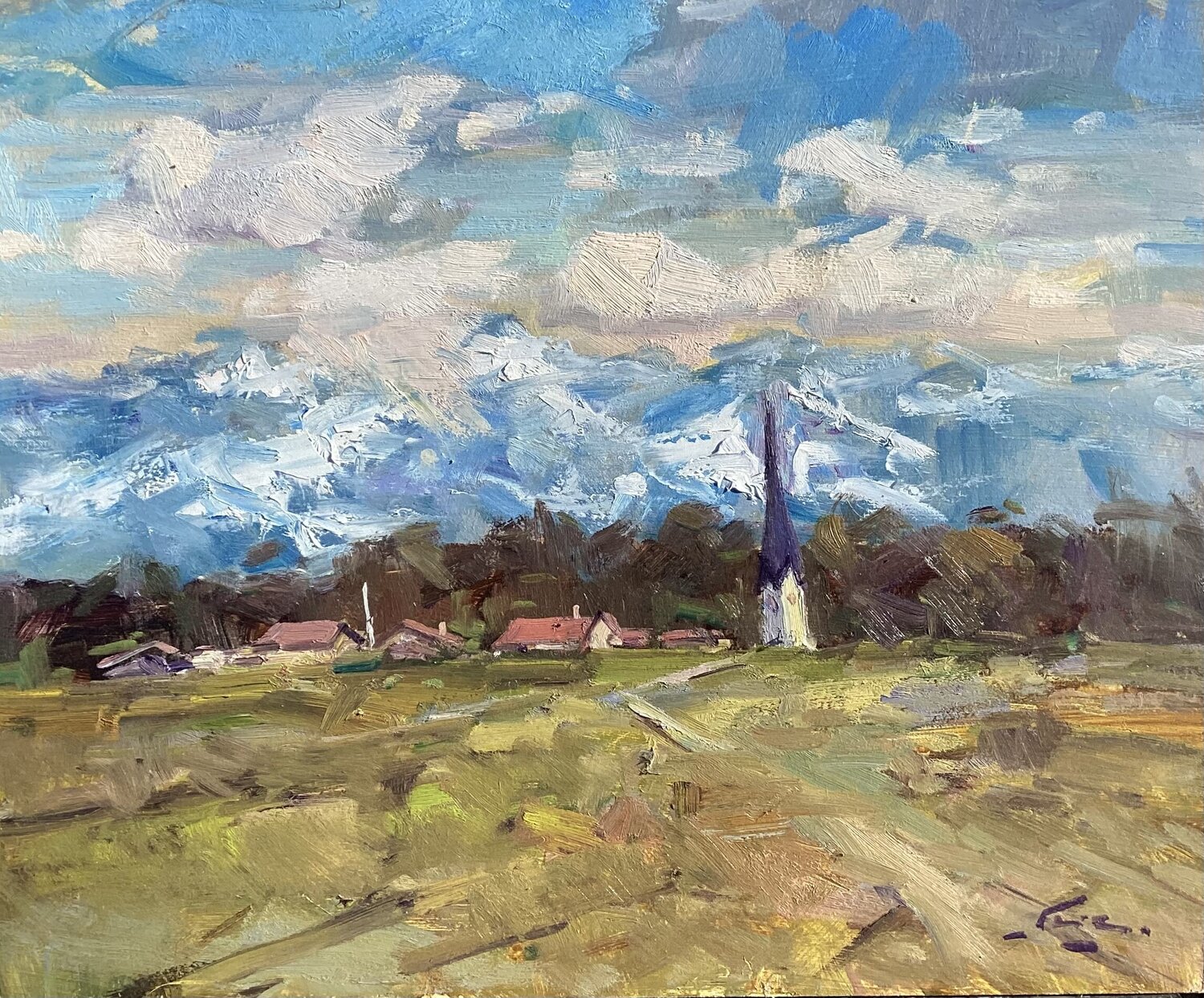 Blick zu den Schweizer Alpen Guido Frick