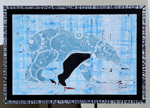 L'Ours Blanc van Phil Berthot, Schilderij te koop op Singulart