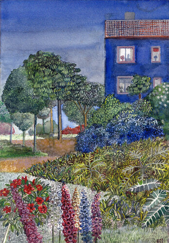 House at the edge van Magnus Hansson, Schilderij te koop op Singulart