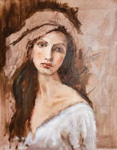 Rêveuse van Jean-Marie de Malleray, Schilderij te koop op Singulart