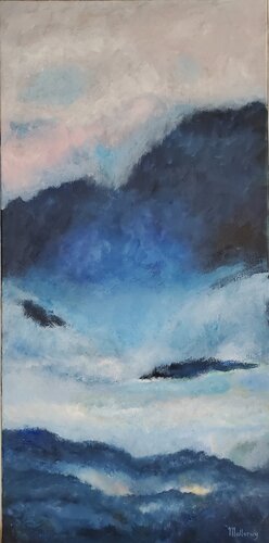 Montagnes dans la brume von Jean-Marie de Malleray, Malerei kaufen auf Singulart