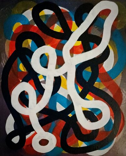 Downtown by Daniel Olivar, Painting for Sale on Singulart