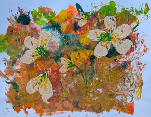 Unarranged Gatherings 1 de Cheryl Raber, Pintura a la venta en Singulart