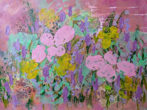 Pastel Pretties par Cheryl Raber, Peinture en vente sur Singulart