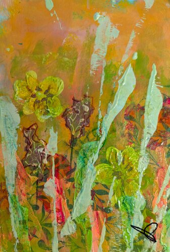 Whispers of the Wildflowers 1 van Cheryl Raber, Schilderij te koop op Singulart