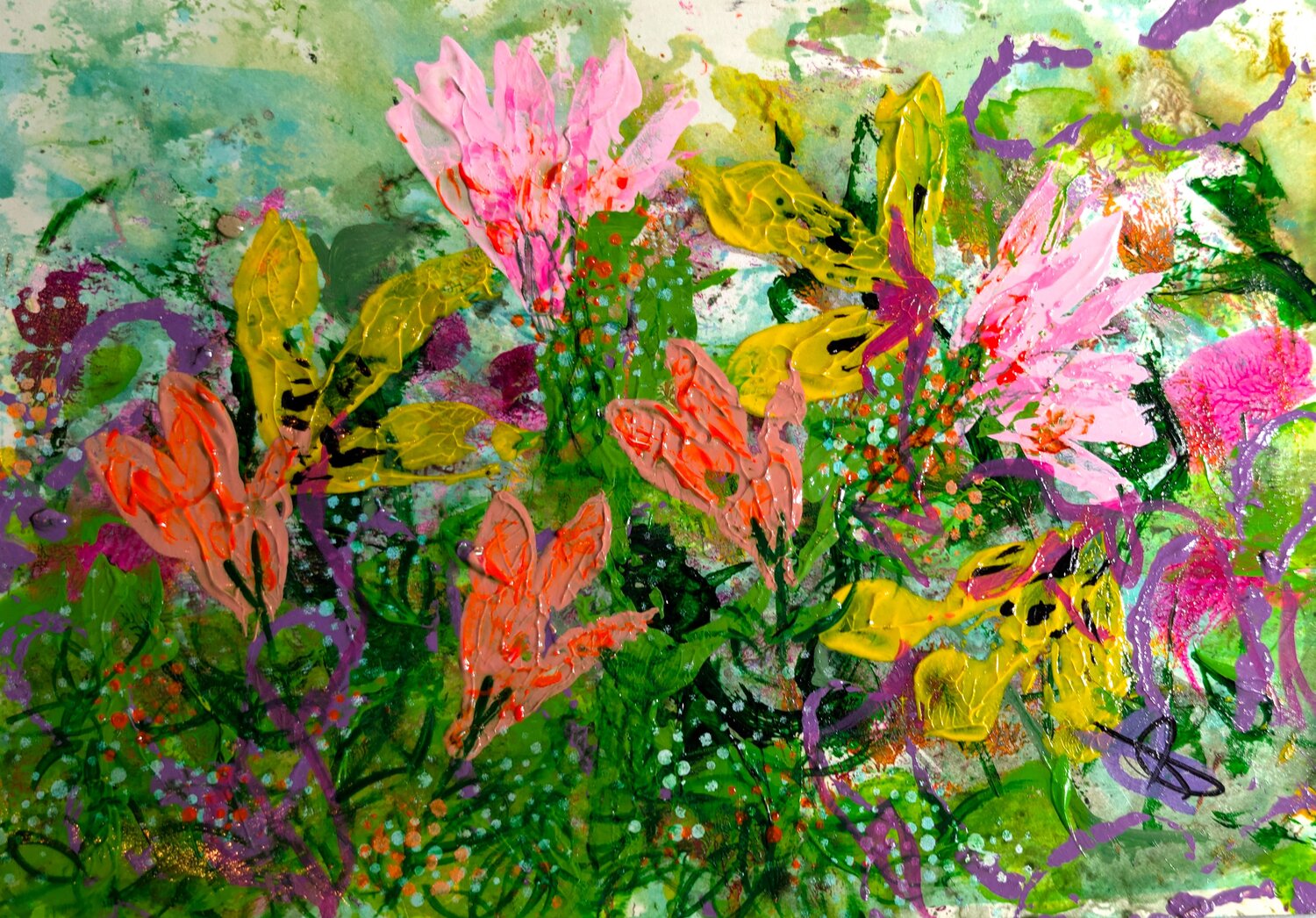 Vibrant Verses Cheryl Raber Peinture originale à vendre