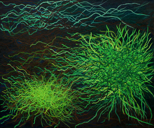 Begegnungen IV di Karen Roßki, Pittura in vendita su Singulart