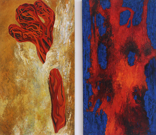 Gestalten 1 und 2 par Karen Roßki, Peinture en vente sur Singulart