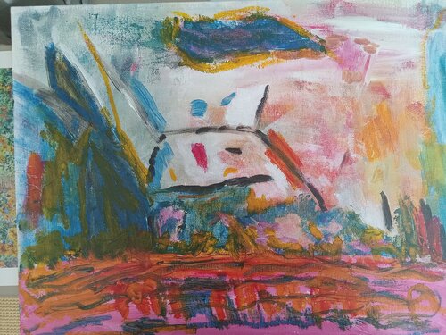 Dance alone van Robert Mangold, Schilderij te koop op Singulart
