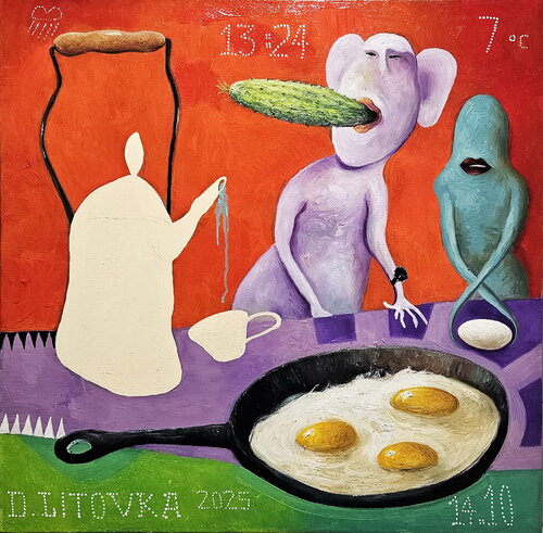 Breakfast von Dmitro Litovka, Malerei kaufen auf Singulart