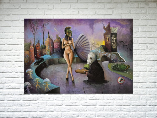 Birth of an idea van Dmitro Litovka, Schilderij te koop op Singulart