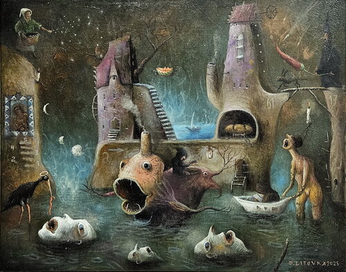 Planet of the water inhabitants von Dmitro Litovka, Malerei kaufen auf Singulart