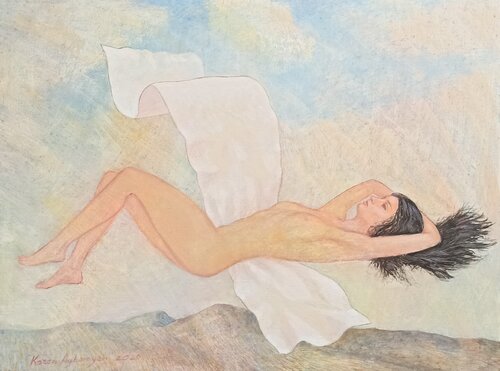 Flying in Dream par karen aghamyan, Peinture en vente sur Singulart