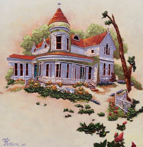 La blanche de St-Denis van Josée Tellier, Schilderij te koop op Singulart