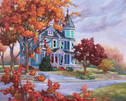 Écrin d'érables van Josée Tellier, Schilderij te koop op Singulart