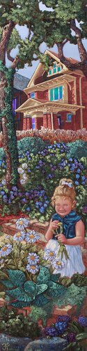 La fillette aux marguerites von Josée Tellier, Malerei kaufen auf Singulart