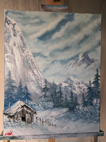 Wo der Winter atmet by Sevinc Korkmaz, Painting for Sale on Singulart