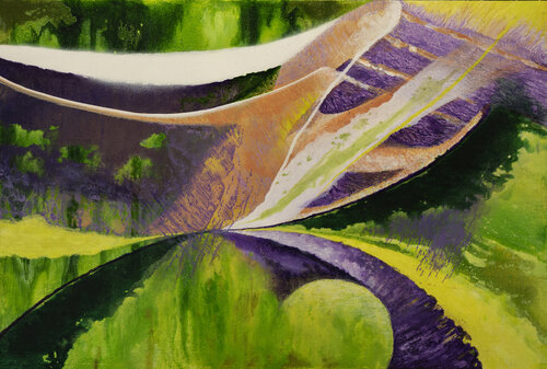 Curvatura del horizonte van Jose Pedro Izquierdo Pérez, Schilderij te koop op Singulart