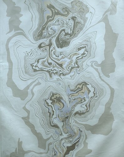 Suminagashi 2026.3 by Sabine Zichnowitz, 종이 for Sale on Singulart