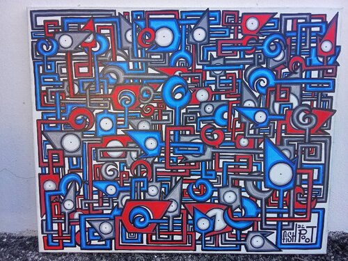 Fish d'équerre van Sébastien Ruiz, Schilderij te koop op Singulart
