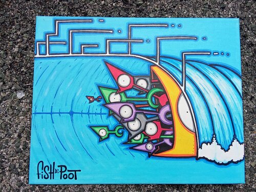 Fatal tubo van Sébastien Ruiz, Schilderij te koop op Singulart