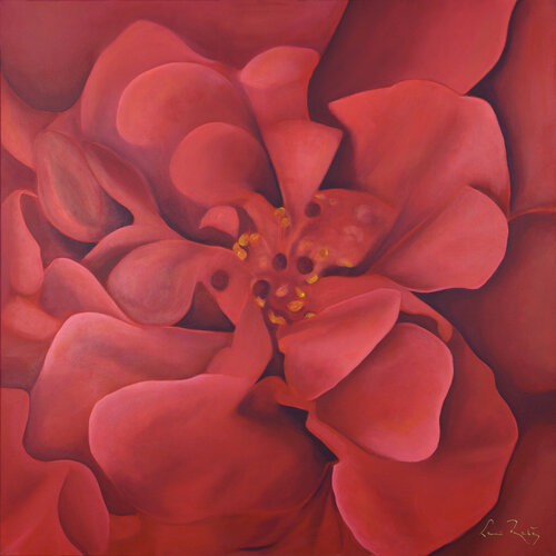 Double Hibiscus by Leni Betes, Painting for Sale on Singulart