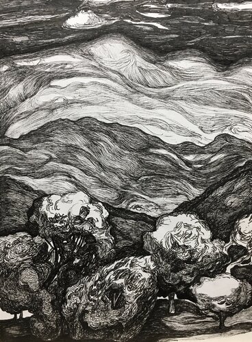 “Mountains” de Raffi Ghazaryan, Dibujo a la venta en Singulart