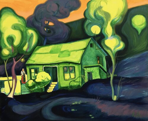 ''Green house'' von Raffi Ghazaryan, Malerei kaufen auf Singulart