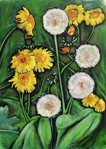 ''Dandelions'' van Raffi Ghazaryan, Schilderij te koop op Singulart
