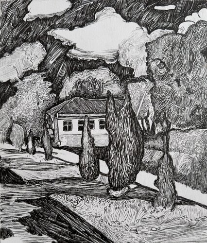 «Landscape” by Raffi Ghazaryan, Drawing for Sale on Singulart