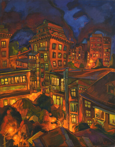 ''City lights'' von Raffi Ghazaryan, Malerei kaufen auf Singulart
