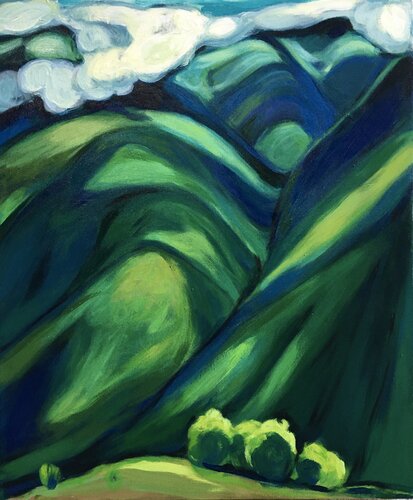 ''The song of the mountains'' di Raffi Ghazaryan, Pittura in vendita su Singulart