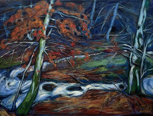 ''Autumn scene'' van Raffi Ghazaryan, Schilderij te koop op Singulart