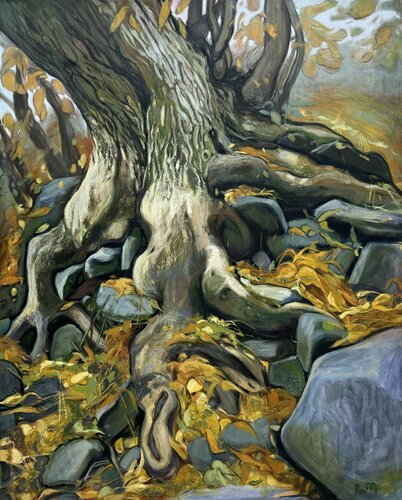 “The tree” van Raffi Ghazaryan, Schilderij te koop op Singulart
